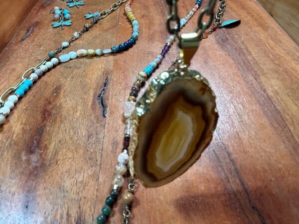 Gemstone Necklaces and Matching Earrings Set N10024F - Image 5