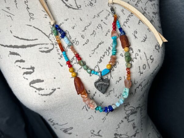 Adjustable Bib Necklace, Bracelet & Earrings Set N11024F - Image 6