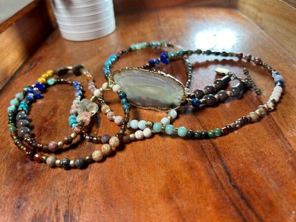 Super Long Multi-Wrap Gemstone Necklace N10124F - Image 13